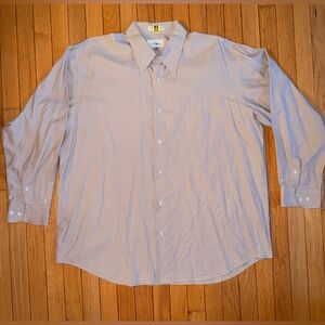 Men’s Louis Roth Beige Dress Shirt size 17.5 34/35 heather beige button down
